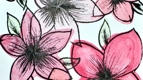 Watercolour Flower Card