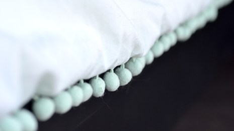 DIY Pom Pom Duvet Cover