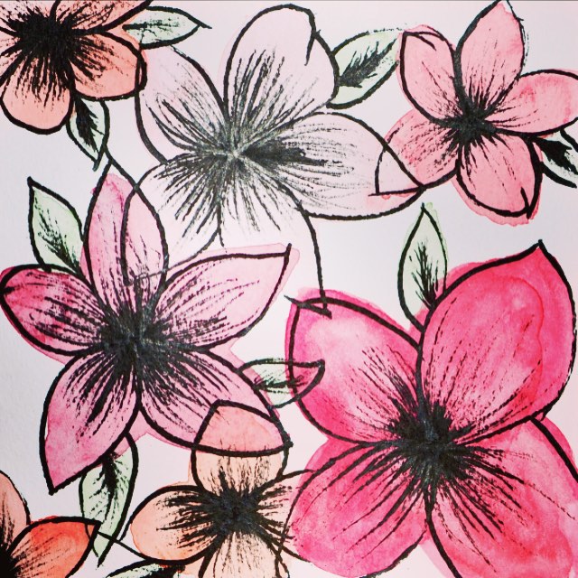DIY floral card tutorial now up on the blog! 🌺🌸🌷 #angean #angeanblog #lifestyle #card #diy #floral #flowers #watercolour #painting #art #artist #paint #indiaink #ink #creative #blogger #inspiration #ideas #homemade #personal